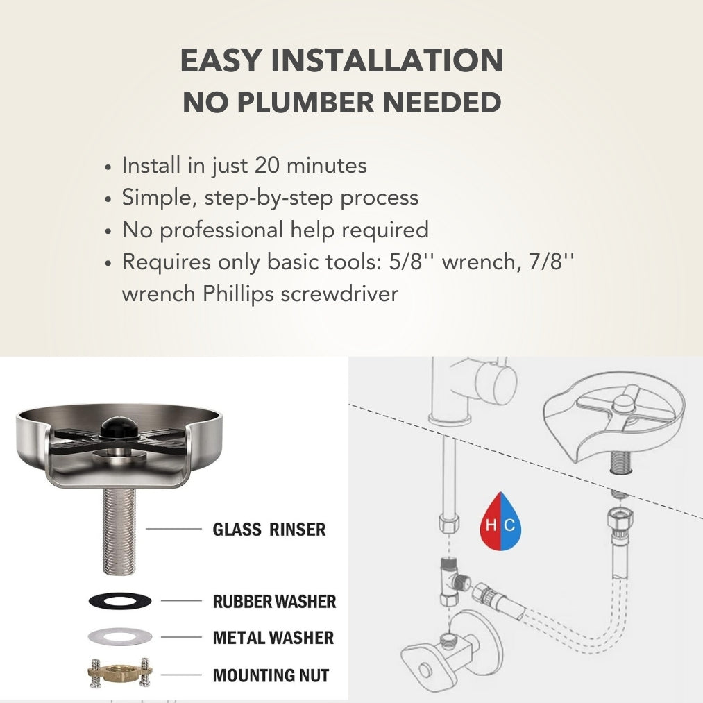 HomeHaven RinseFlow Pro Glass Washer