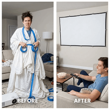 HomeHaven Cinema Canvas™ (Wrinkle-Free Edition)