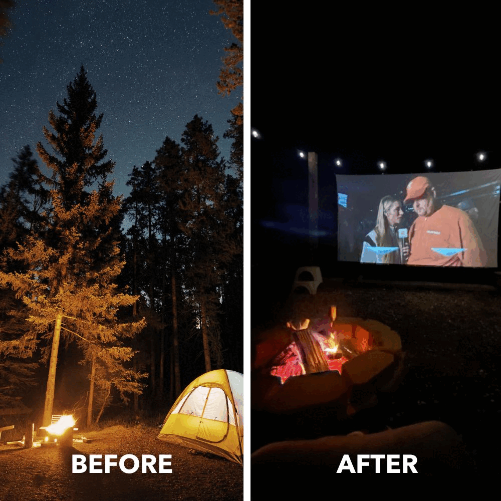 Portable Wrinkle-Free Projector Screen
