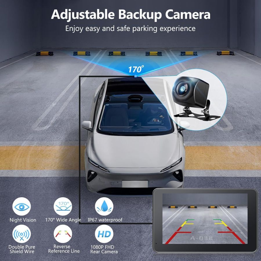 HomeHaven DriveView Pro (7" Wireless Apple CarPlay & Android Auto Screen)