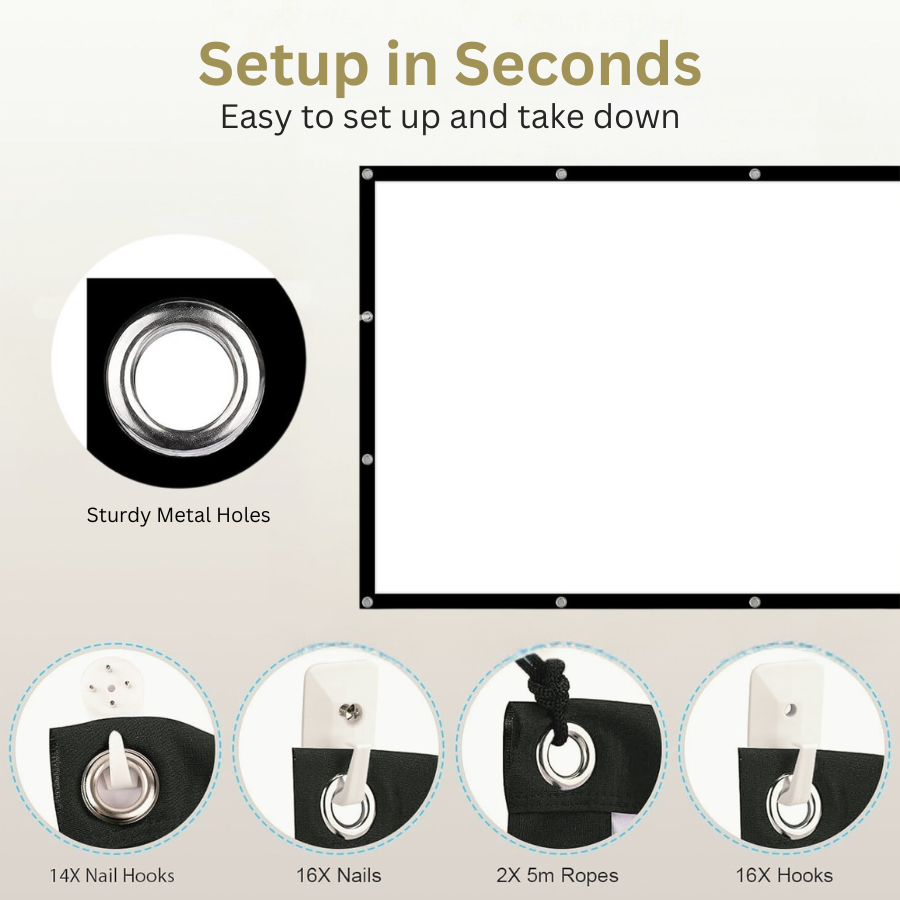 HomeHaven Cinema Canvas™ (Wrinkle-Free Edition)