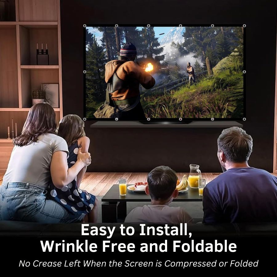 Portable Wrinkle-Free Projector Screen