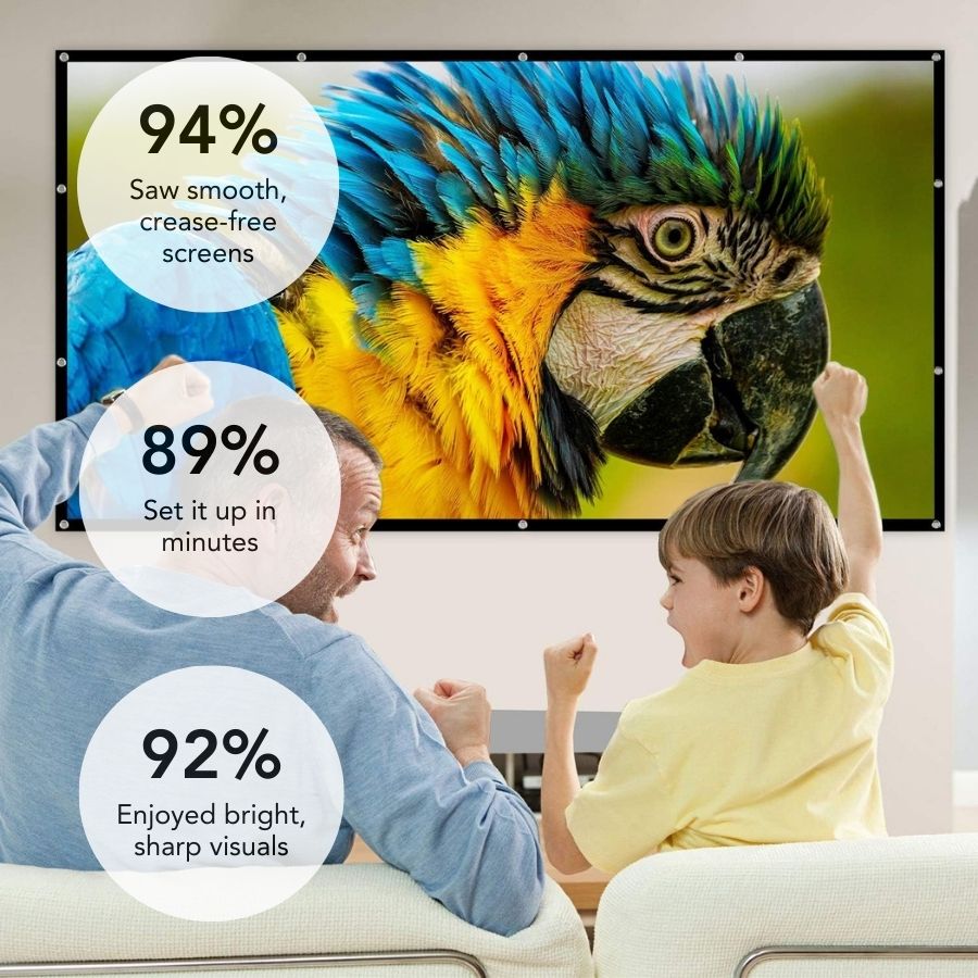 Portable Wrinkle-Free Projector Screen