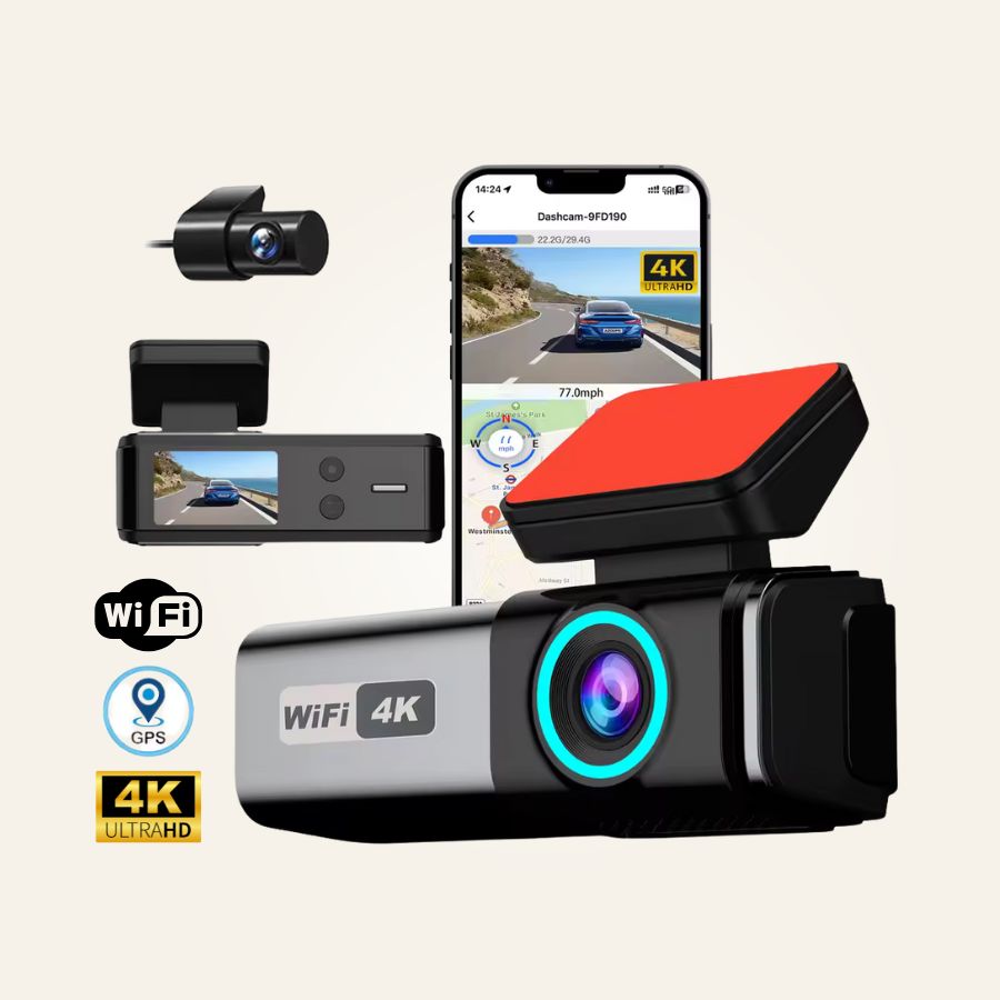 HomeHaven DriveGuard™ 4K Dual Dash Cam