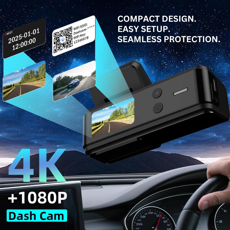 HomeHaven DriveGuard™ 4K Dual Dash Cam