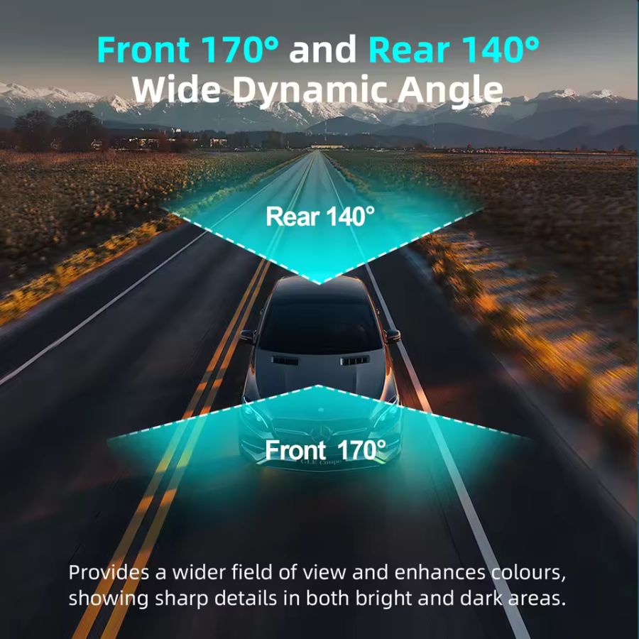 HomeHaven DriveGuard™ 4K Dual Dash Cam