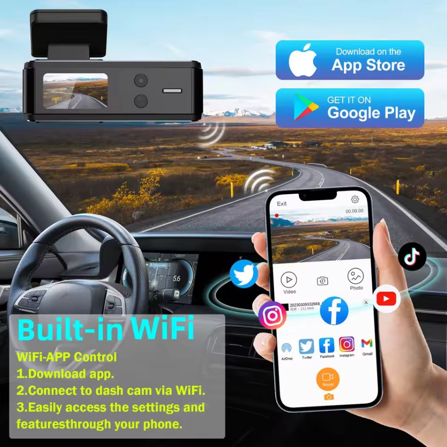 HomeHaven DriveGuard™ 4K Dual Dash Cam